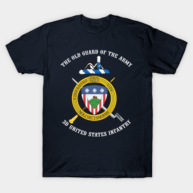 3d US Infantry Regiment (The Old Guard) unofficial crest T-Shirt by toghistory